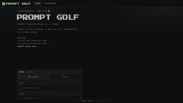 Prompt Golf