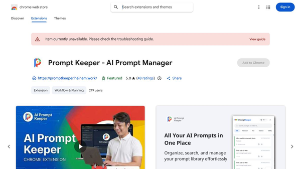 Prompt Keeper - AI Prompt Manager