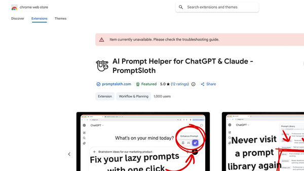 Prompt Sloth - Write Better AI Prompts