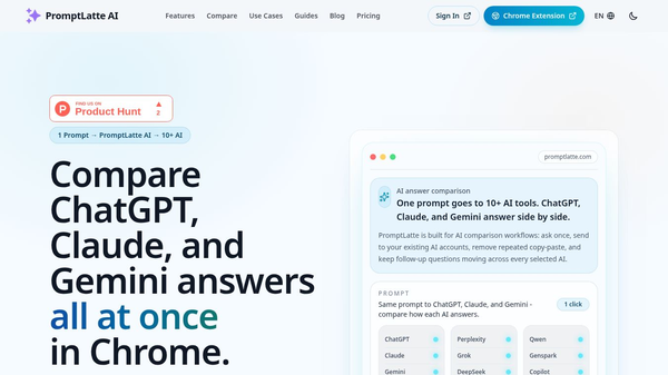 PromptLatte - Compare 10+ AI Answers