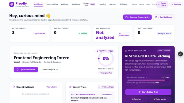 Proofly: AI Career Readiness Platform