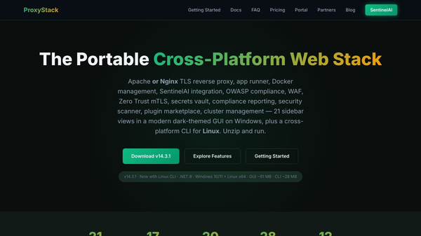 ProxyStack + SentinelAI