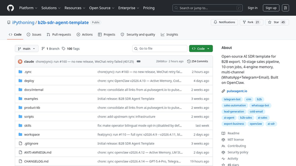 PulseAgent B2B SDR Agent SKill