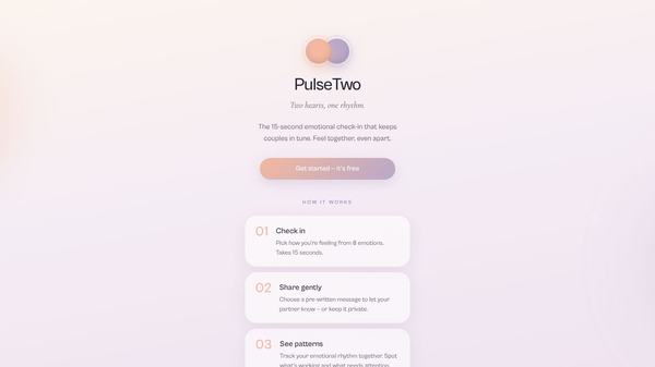 PulseTwo — Two hearts, one rhythm