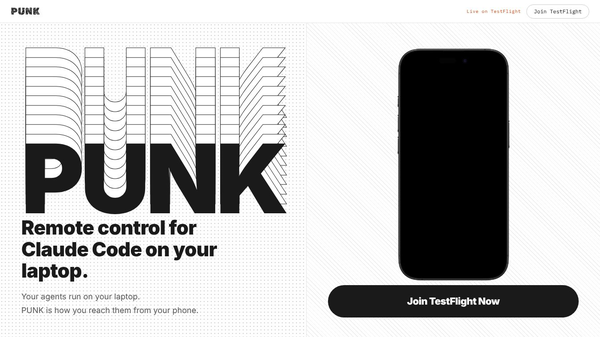 PUNK - Remote Control for Claude Code