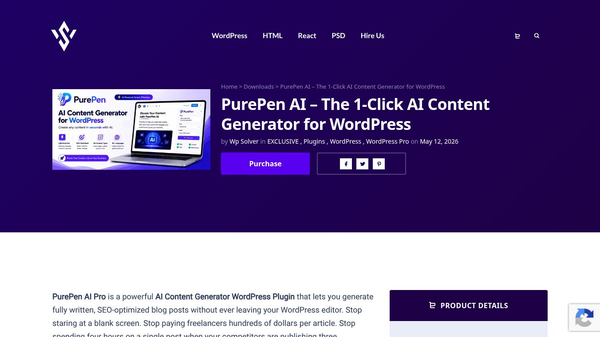 PurePen AI – AI Content Generator
