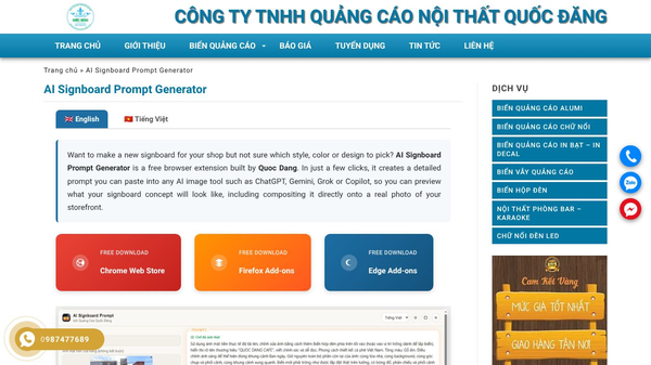 Quảng cáo Quốc Đăng