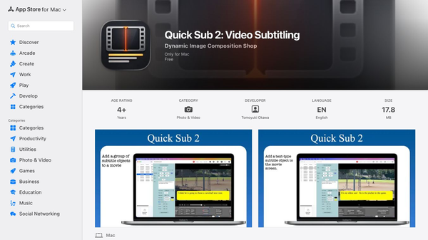 Quick Sub 2: Video Subtitling