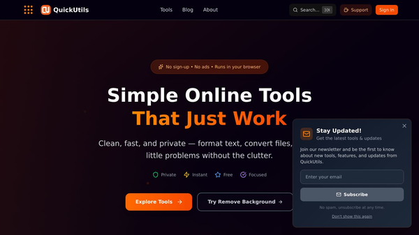 QuickUtils — Online Tools That Just Work