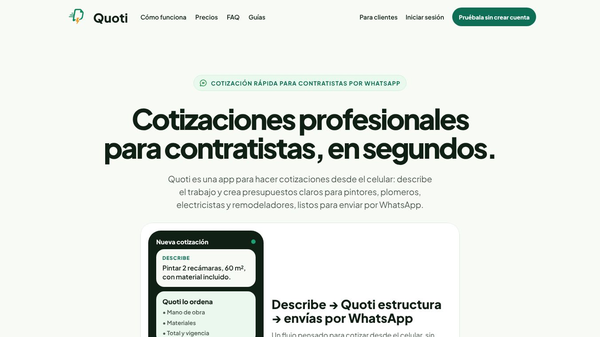 Quoti: cotizaciones profesionales en seg