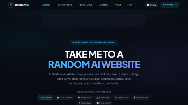 Random AI Website Explorer