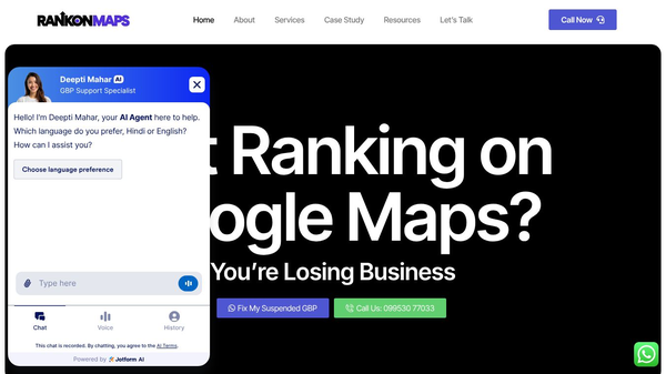 Rank on Maps