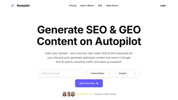 Rankpilot - Generate SEO & GEO Content on Autopilot