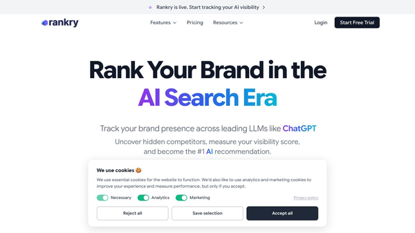 Rankry | AI Visibility Analytics