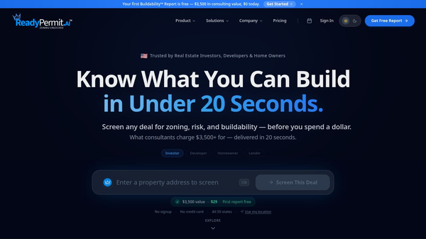 ReadyPermit — AI Property Intelligence
