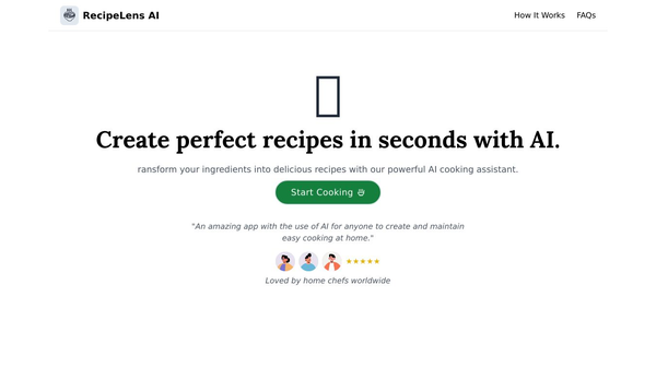 RecipeLens AI