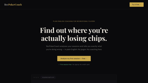 RecPokerCoach