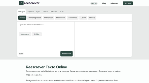 Reescrever Texto