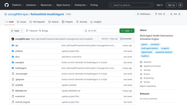 ReHealth AI HealthAgent