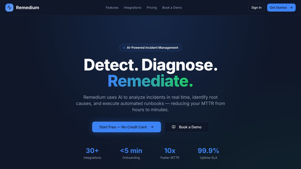 Remedium: AI SRE Platform