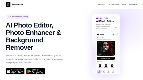 RemexaAI: Photo Editor, Maker
