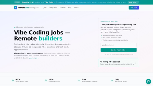 Remote Vibe Coding Jobs