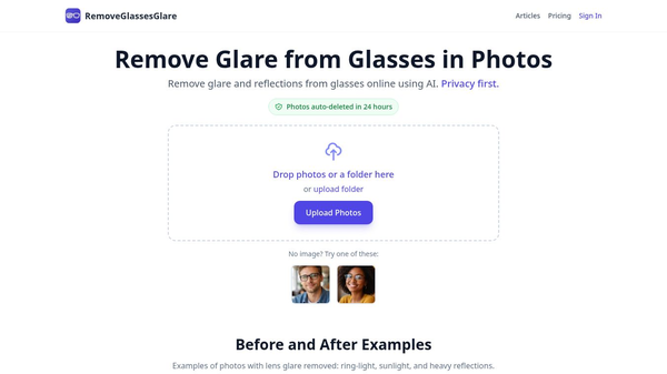 RemoveGlassesGlare