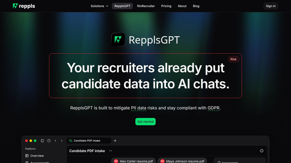 RepplsGPT - GDPR complient chat