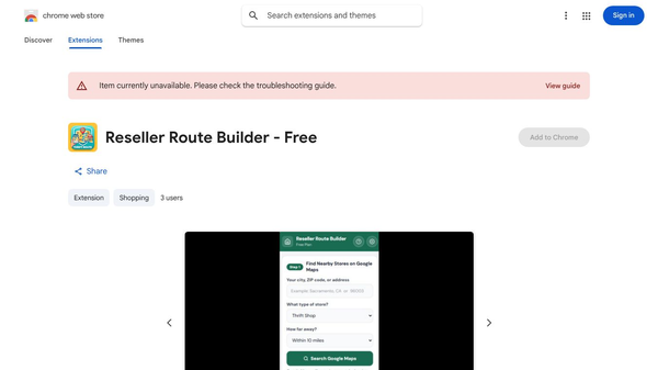Reseller Route Builder