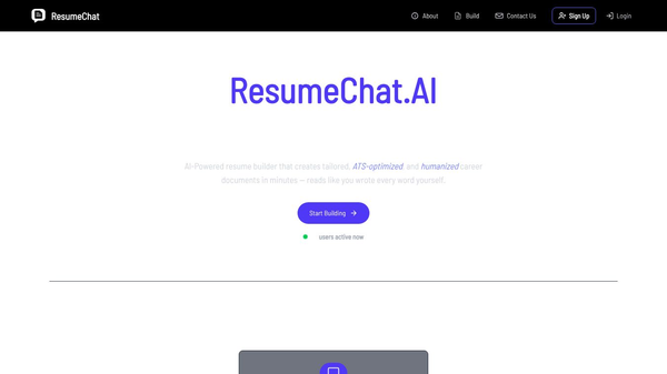 ResumeChat — Resumes Tailored to Jobs