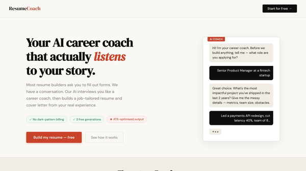 ResumeCoach AI