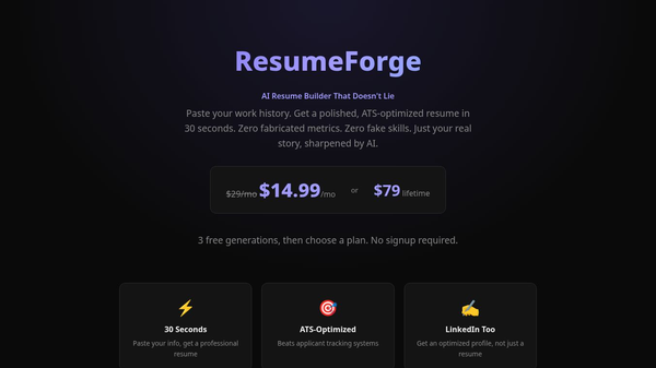 ResumeForge