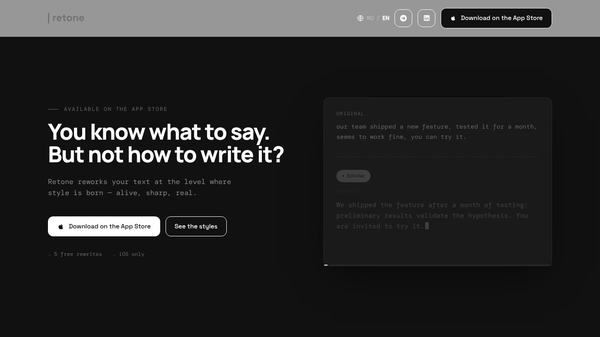 Retone — AI Text Rewriter