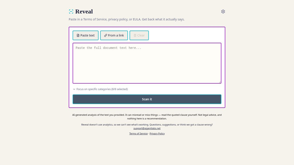 Reveal — Policy Analyzer w/Summary