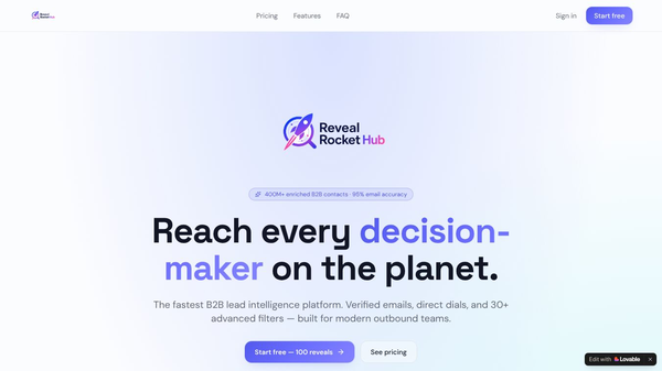 Reveal Rocket Hub