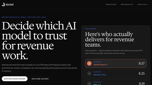 Revenue AI Index by Docket