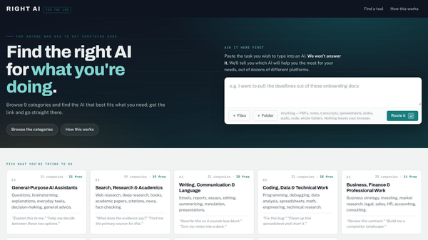 Right AI for the Job