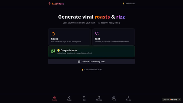 Rizz Roast AI