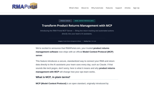 RMAPORTAL MCP Server
