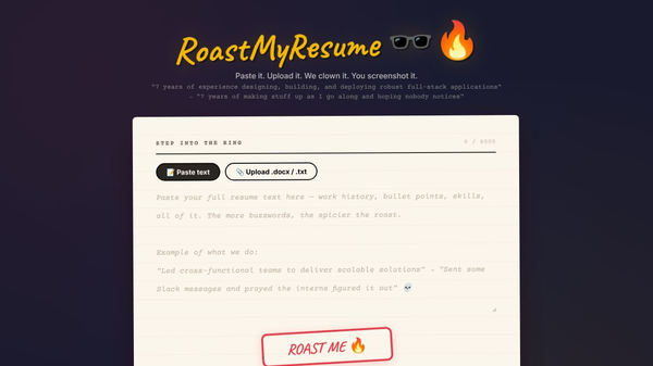Roast My Resume
