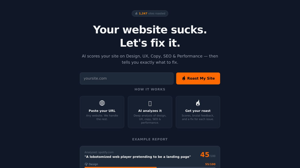 RoastMySite