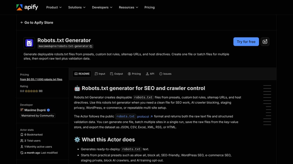 Robots.txt Generator