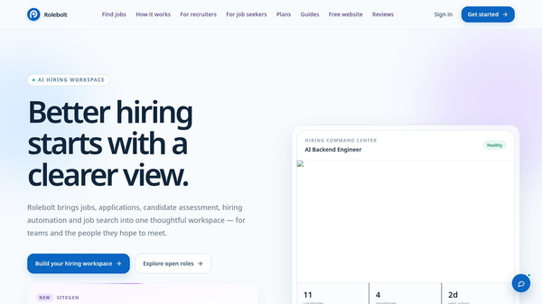 RoleBolt: Hire Smarter with AI