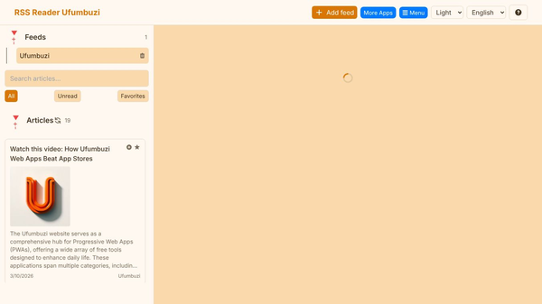 RSS Reader Ufumbuzi