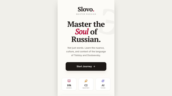 Russian Learning Dictionary with AI