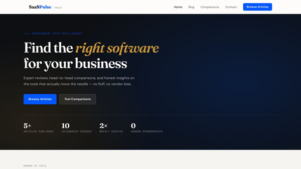 SaaS Pulse Media — Expert SaaS Reviews