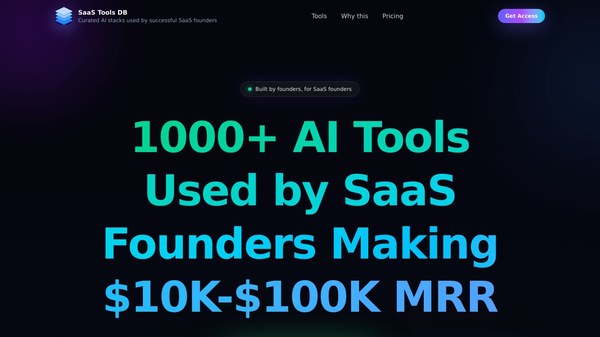 SaaS Tools DB