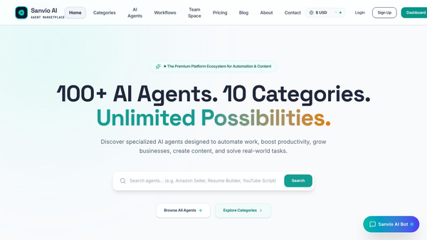 Sanvio AI Marketplace