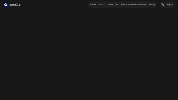 Sara2.ai：Free Sora 2 AI Video Generator Online