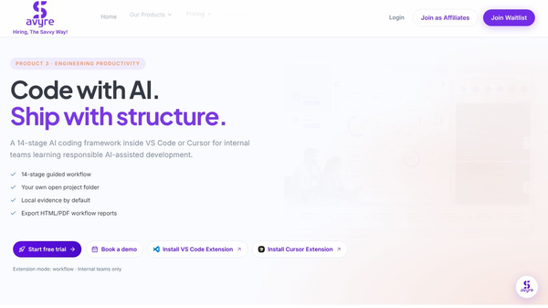 Savyre AI Coding Workflow
